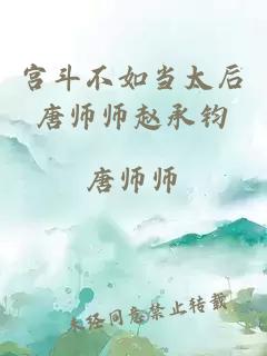 宫斗不如当太后唐师师赵承钧